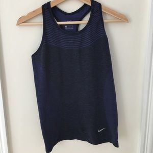 Dark blue Nike dri-fit athletic tank top